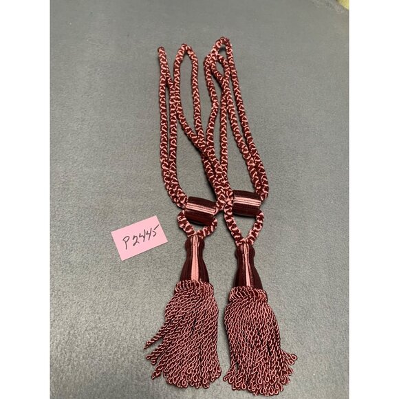 Decorative Curtain Tiebacks with Tassels Set of 2 - 18" Long - Picture 7 of 7